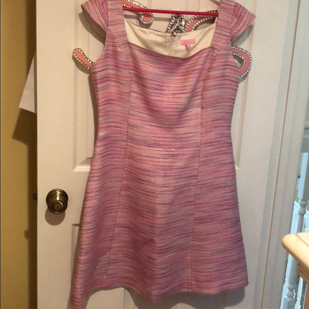 Lilly Pulitzer POP Pink Boucle Dress